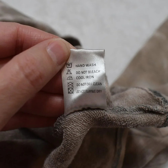 Olivaceous Sweatshirt Sz S Crop Oversized Modal Blend Neutral Athleisure Sporty - Picture 12 of 15